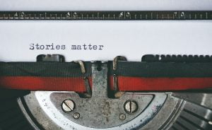 stories matter on a typewriter