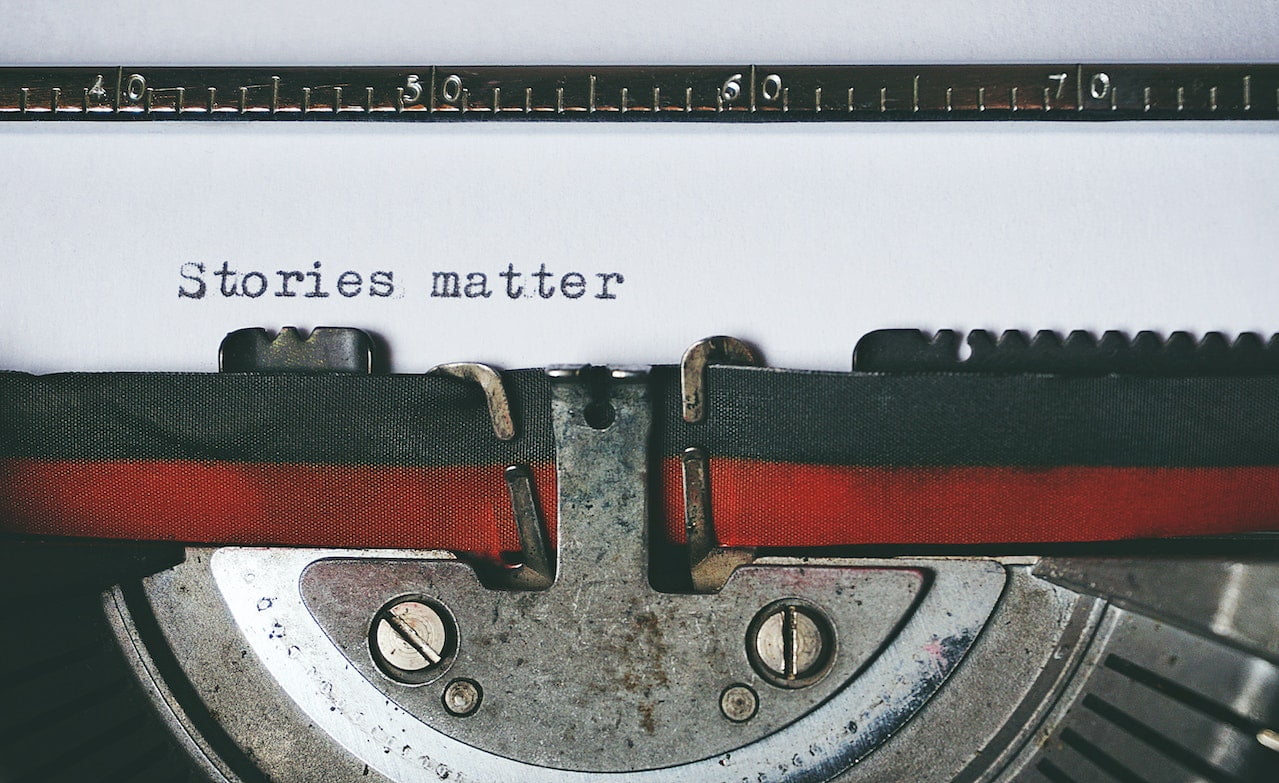 stories matter on a typewriter